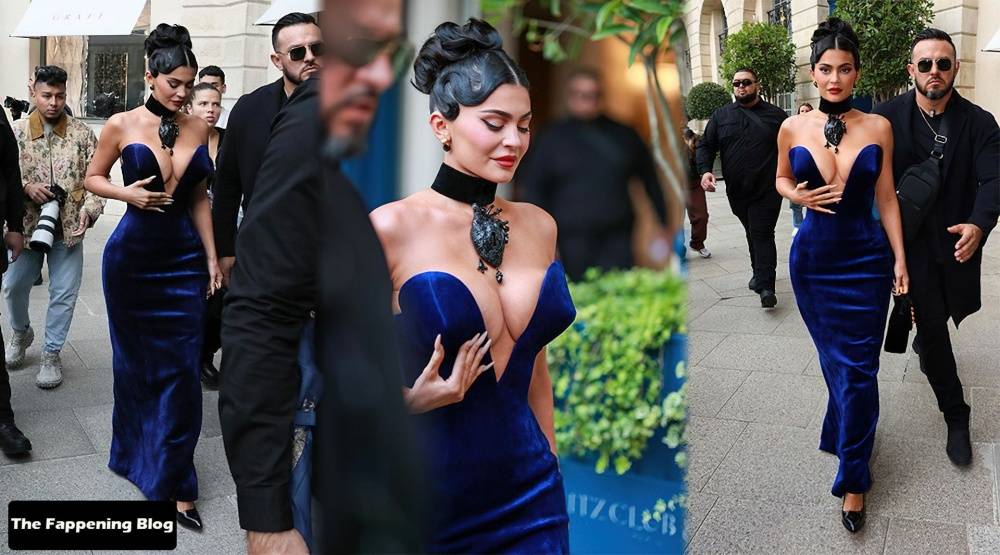 Busty Kylie Jenner Flaunts Her Deep Cleavage in Paris (54 Photos + Video) - #31