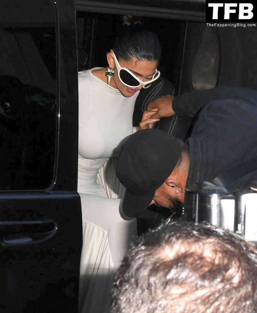 Kylie Jenner Flaunts Her Curves in a White Dress During Paris Fashion Week - #100