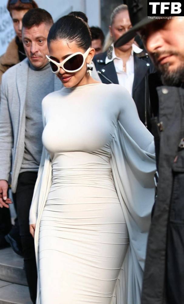 Kylie Jenner Flaunts Her Curves in a White Dress During Paris Fashion Week - #85