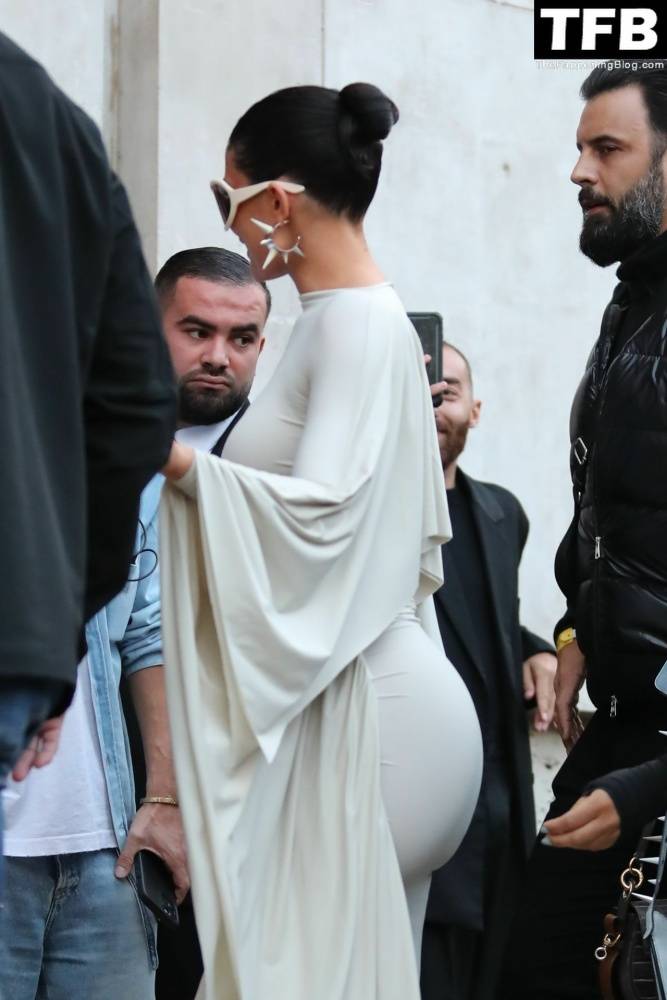 Kylie Jenner Flaunts Her Curves in a White Dress During Paris Fashion Week - #4