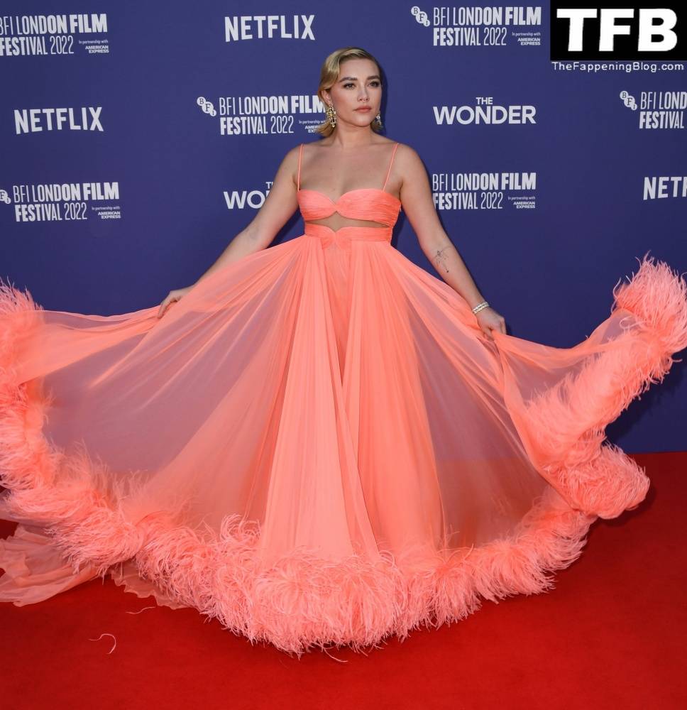 Florence Pugh Stuns on the Red Carpet at 1CThe Wonder 1D Premiere in London - #73