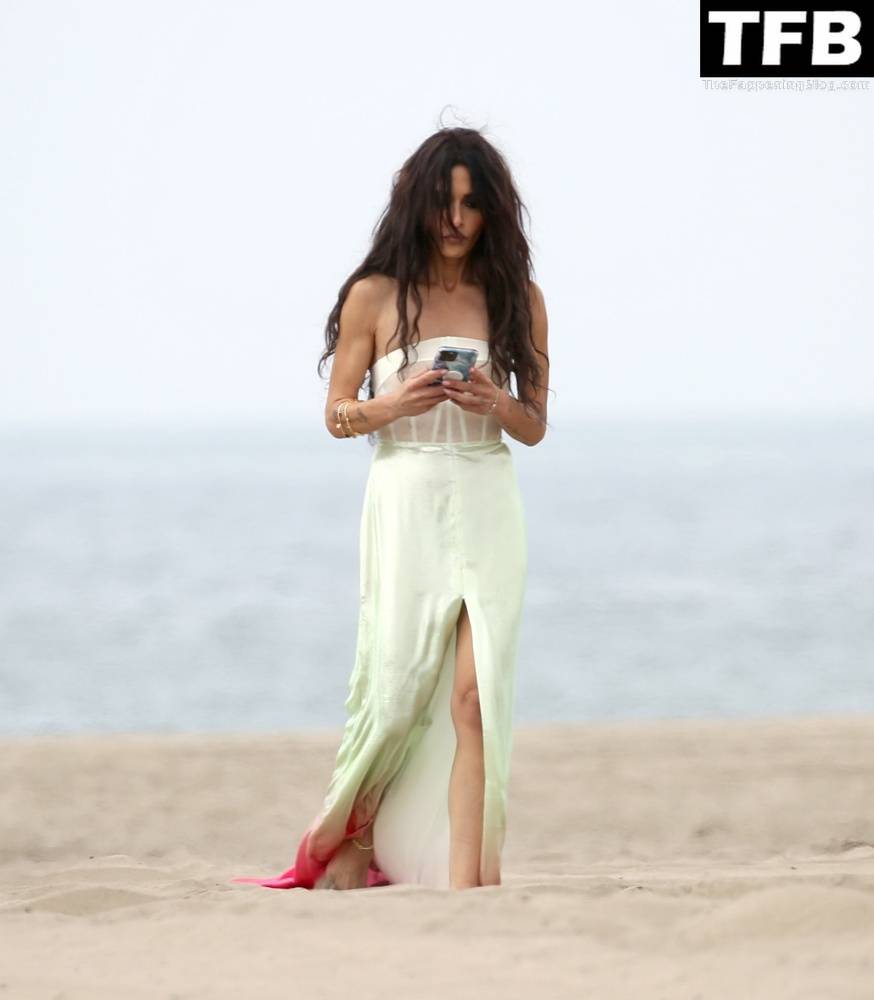 Sarah Shahi is Spotted During a Beach Shoot in LA - #27