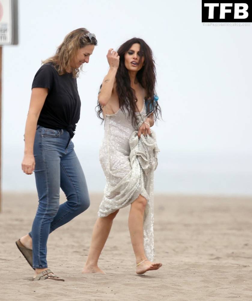 Sarah Shahi is Spotted During a Beach Shoot in LA - #29