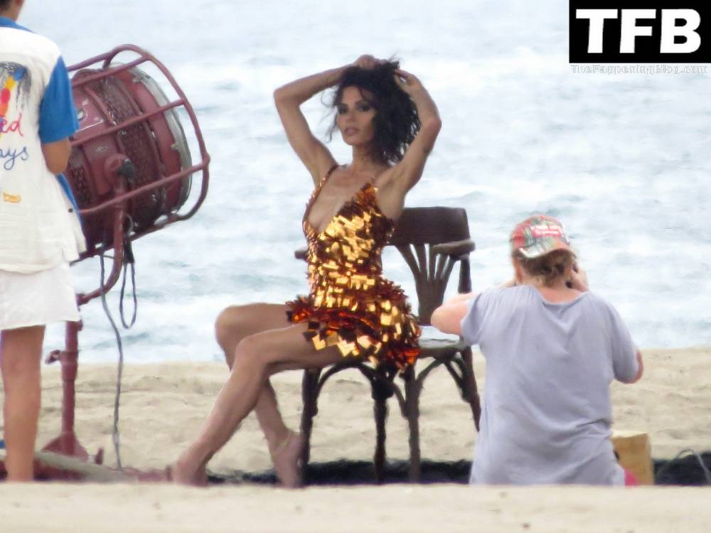 Sarah Shahi is Spotted During a Beach Shoot in LA - #11