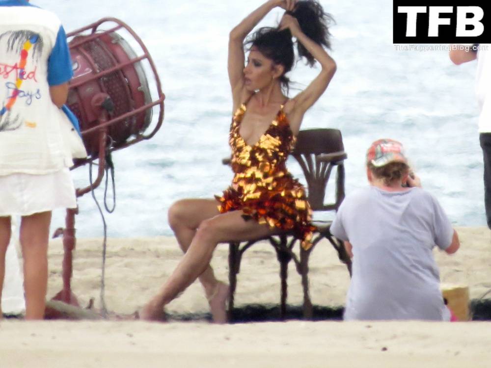 Sarah Shahi is Spotted During a Beach Shoot in LA - #17