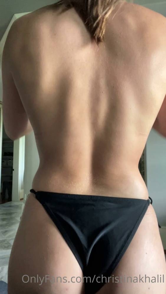 Christina Khalil Thong Strip Outfit Change Onlyfans Photo Leaked