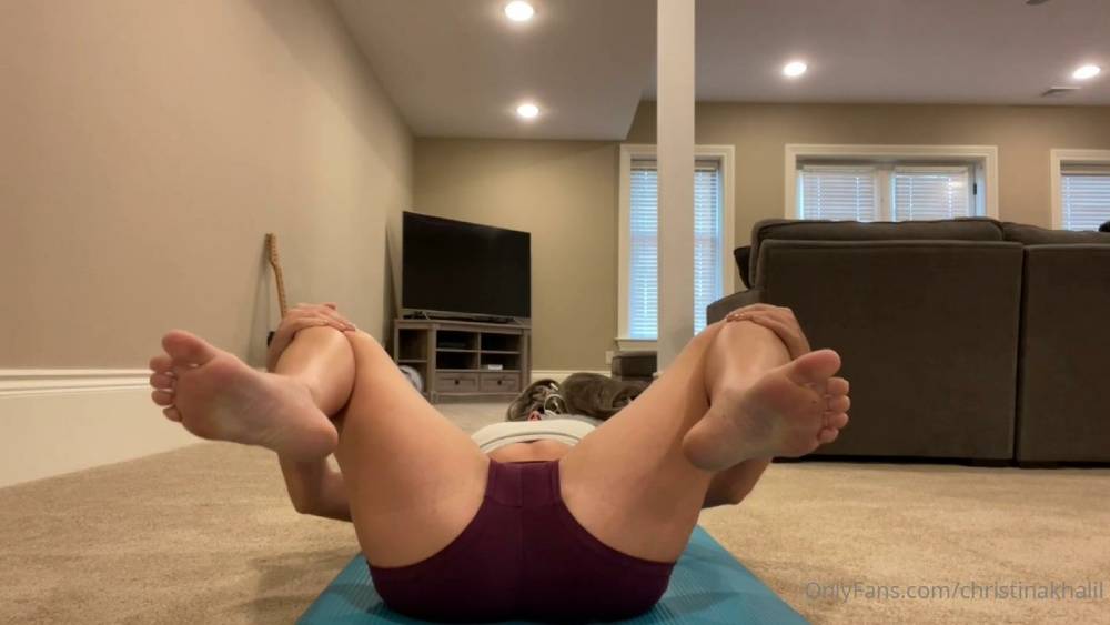 Christina Khalil Stretching Onlyfans photo Leaked - #14