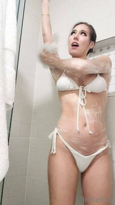 Indiefoxx Striptease Wet Bikini Shower Onlyfans photo Leaked - #16