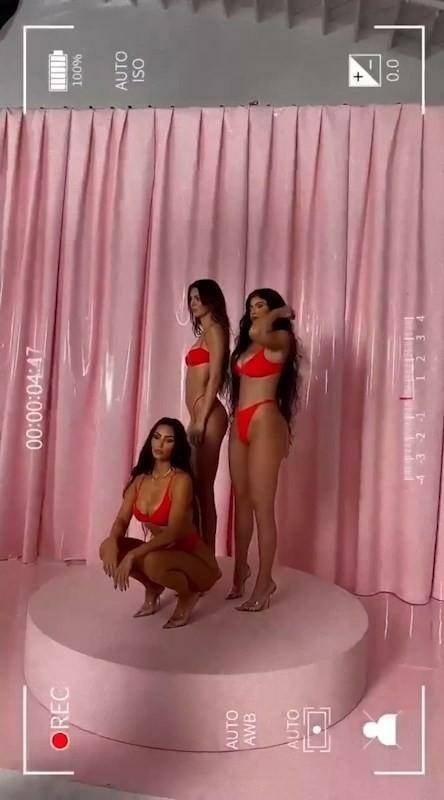 Kendall Jenner Skims G-String Lingerie photo Leaked - #11