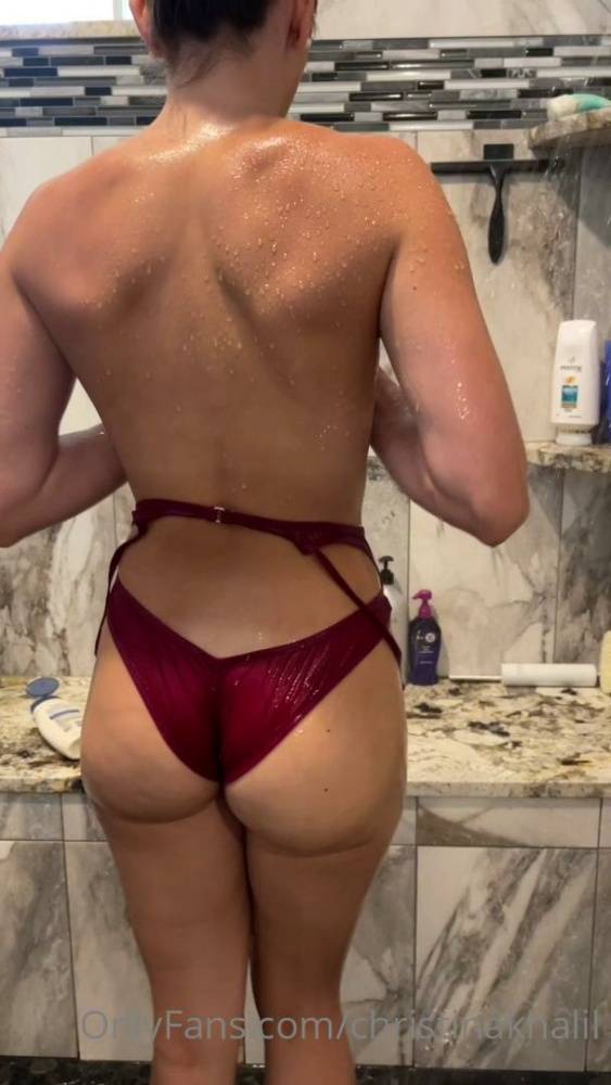 Christina Khalil Shower Bikini Strip Onlyfans photo Leaked - #18