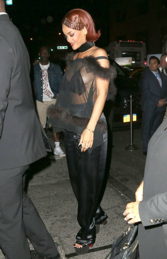 Rihanna Candid See-Through Nipple Slip Photos Leaked - #15