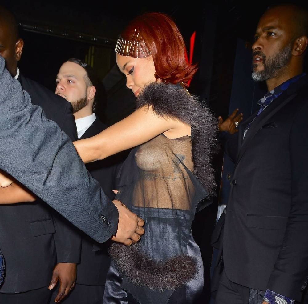 Rihanna Candid See-Through Nipple Slip Photos Leaked - #4