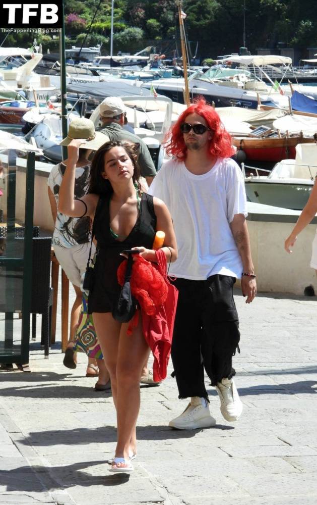 Addison Rae & Omer Fedi are Seen on Holiday in Portofino - #6