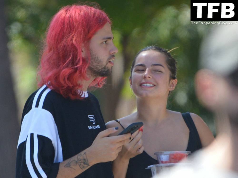 Addison Rae Indulges in Some Refreshing Watermelon While Out in a Tight Skirt with Her Boyfriend - #29