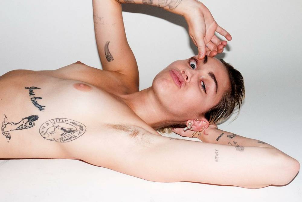 Miley Cyrus Nude Magazine Photoshoot Outtakes Set Leaked - #5