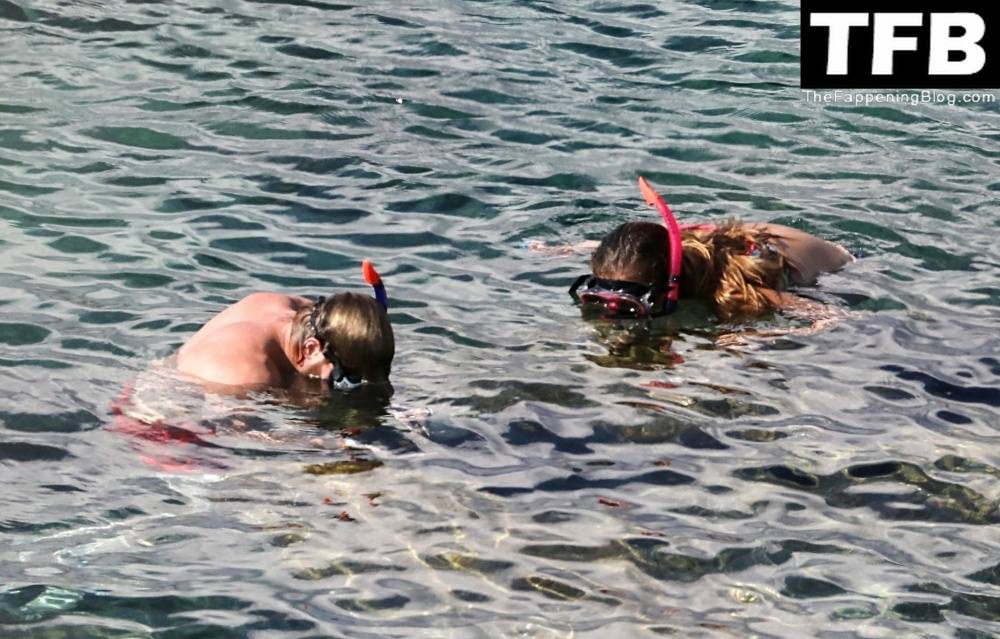 Nina Agdal & Logan Paul Enjoy a Day Snorkeling at the Beach in Mykonos - #45