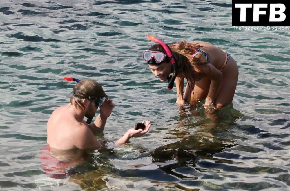 Nina Agdal & Logan Paul Enjoy a Day Snorkeling at the Beach in Mykonos - #62
