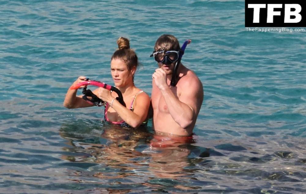 Nina Agdal & Logan Paul Enjoy a Day Snorkeling at the Beach in Mykonos - #61