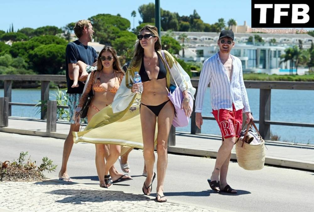 Abbey Clancy Shows Off Her Enviable Beach Body in a Black Bikini on Holiday in Portugal - #3