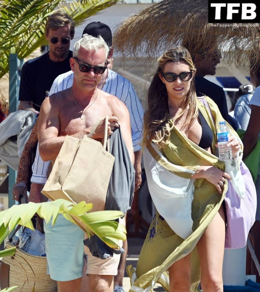 Abbey Clancy Shows Off Her Enviable Beach Body in a Black Bikini on Holiday in Portugal - #37