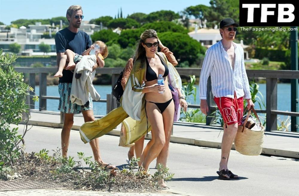 Abbey Clancy Shows Off Her Enviable Beach Body in a Black Bikini on Holiday in Portugal - #8