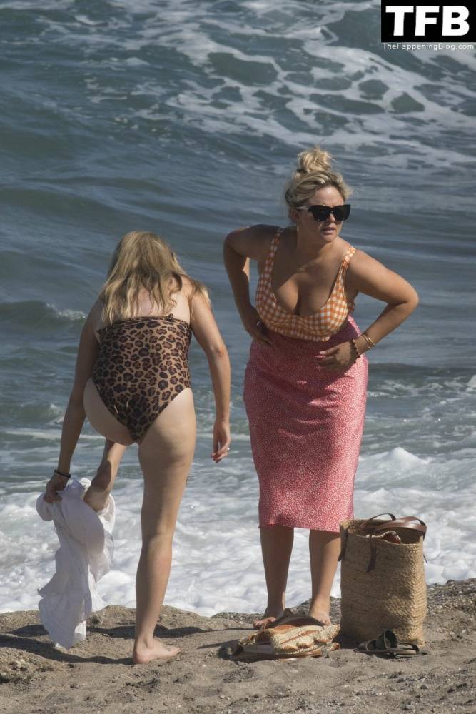 Emily Atack is Seen Having Fun by the Sea and Doing a Shoot on Holiday in Spain - #16
