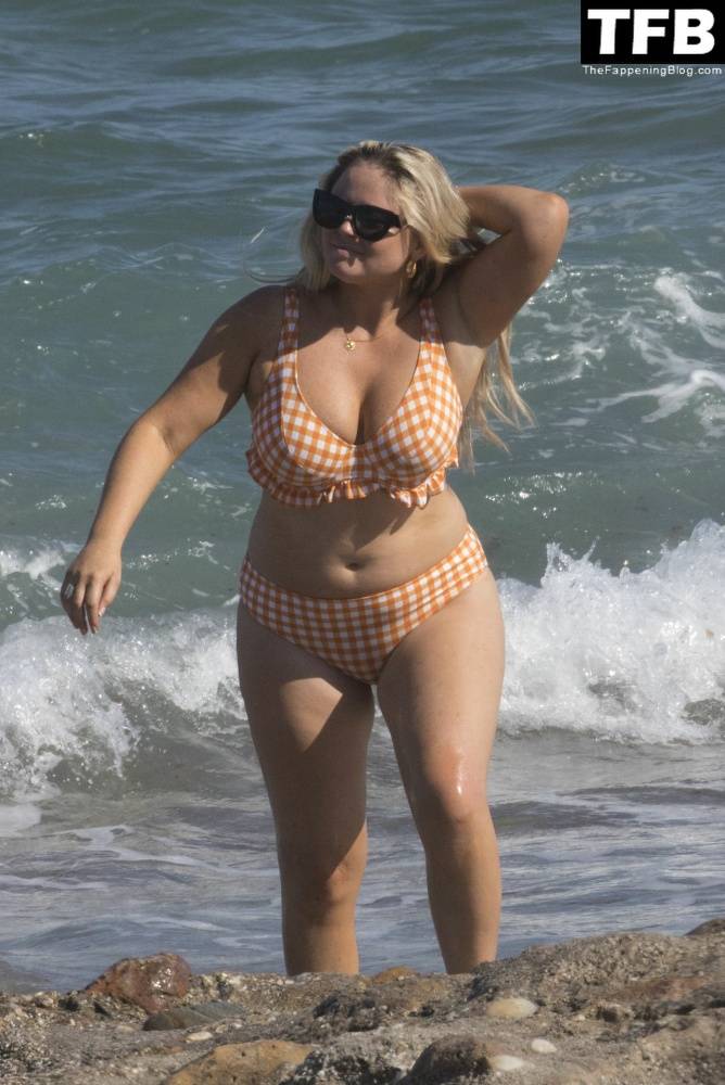 Emily Atack is Seen Having Fun by the Sea and Doing a Shoot on Holiday in Spain - #38