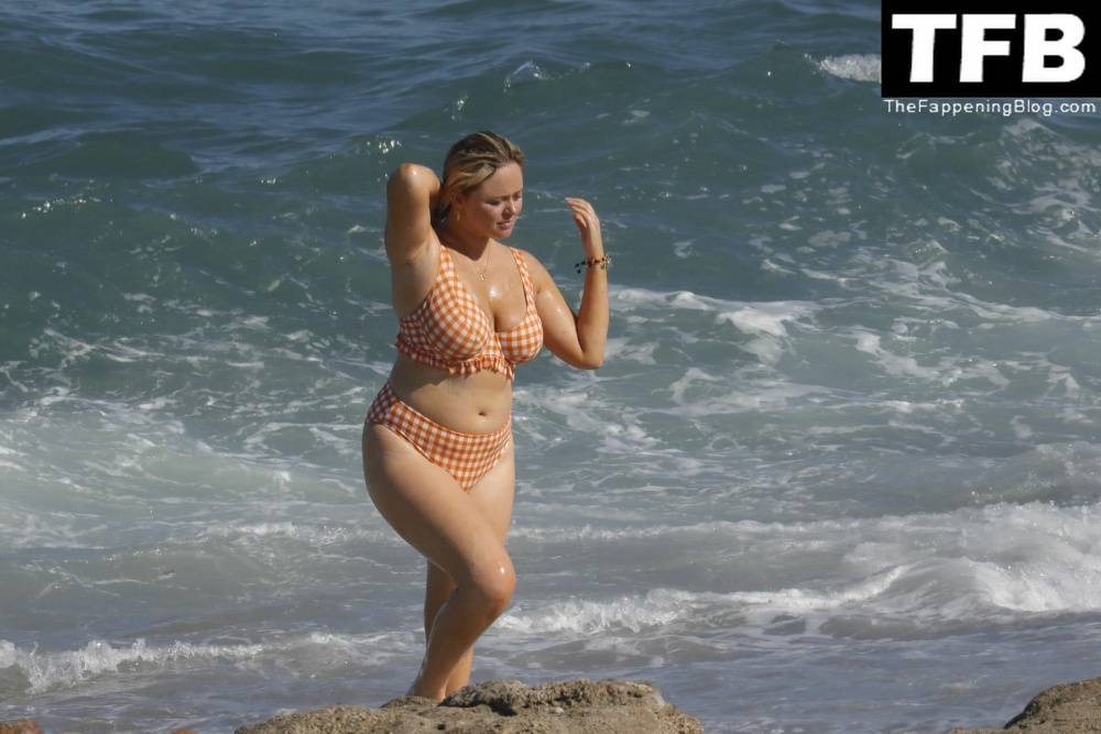 Emily Atack is Seen Having Fun by the Sea and Doing a Shoot on Holiday in Spain - #33