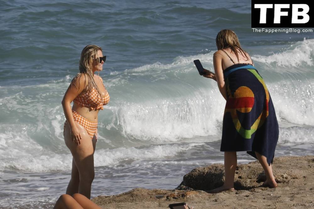 Emily Atack is Seen Having Fun by the Sea and Doing a Shoot on Holiday in Spain - #24