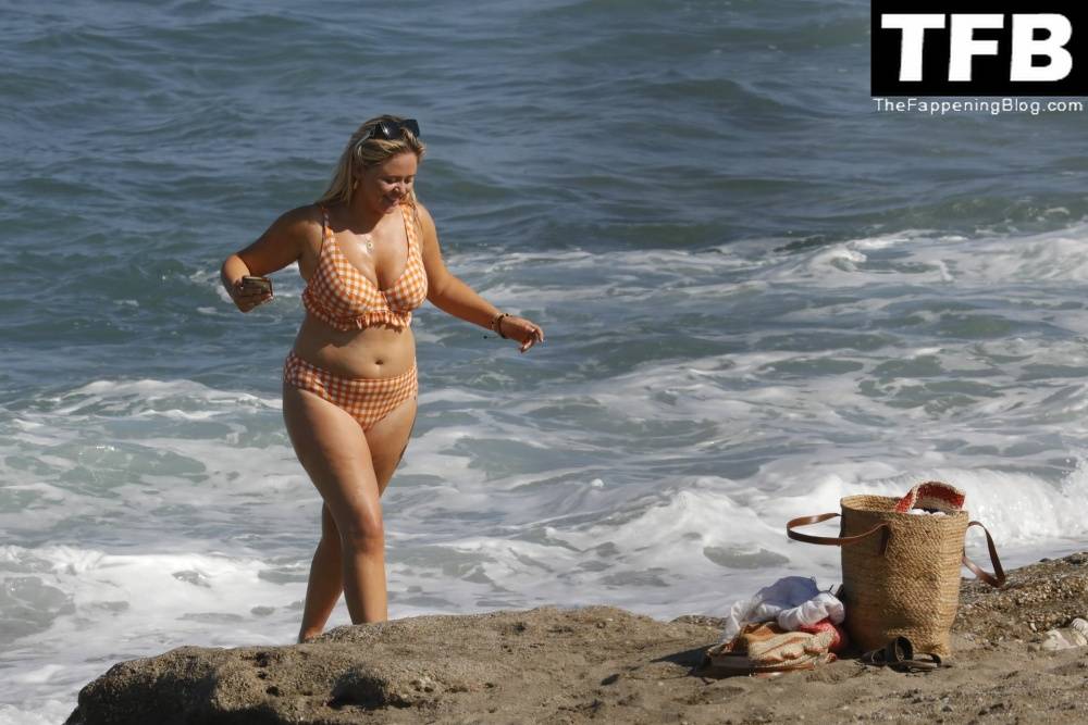 Emily Atack is Seen Having Fun by the Sea and Doing a Shoot on Holiday in Spain - #2