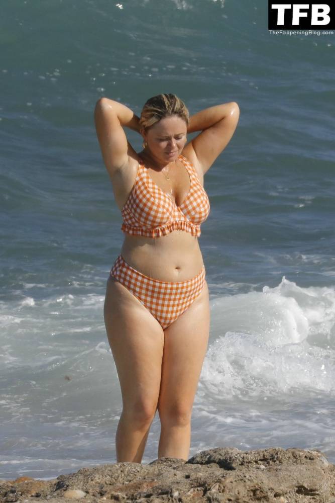 Emily Atack is Seen Having Fun by the Sea and Doing a Shoot on Holiday in Spain - #14