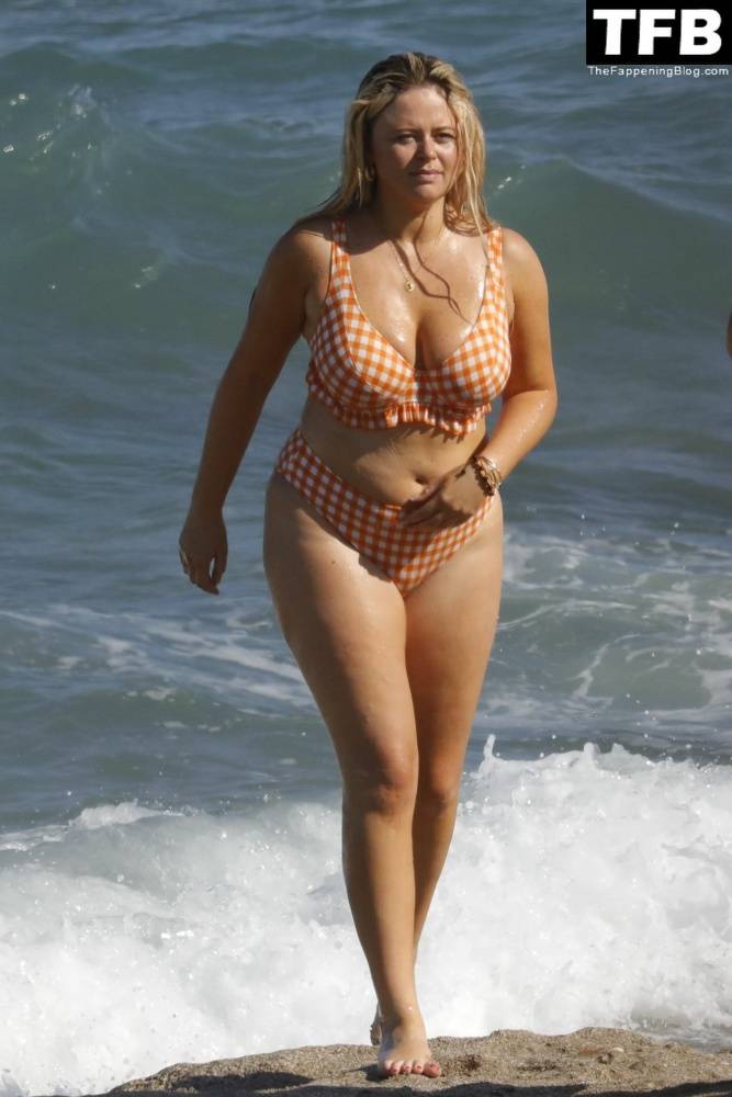 Emily Atack is Seen Having Fun by the Sea and Doing a Shoot on Holiday in Spain - #22