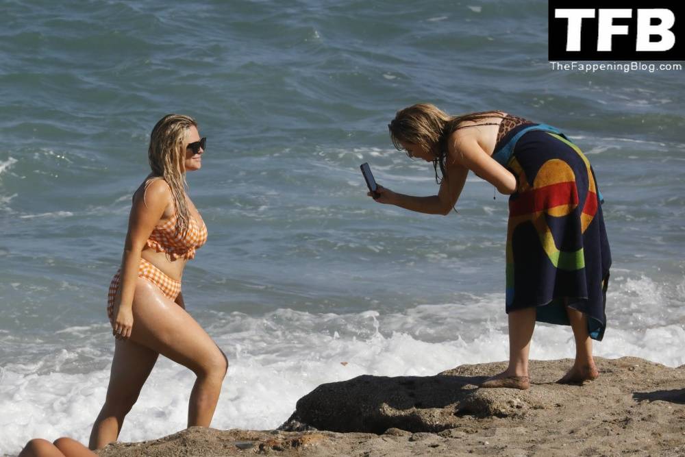 Emily Atack is Seen Having Fun by the Sea and Doing a Shoot on Holiday in Spain - #35