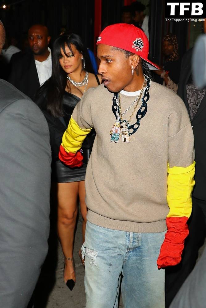 Rihanna & ASAP Rocky Have a Wild Night Out For the Launch in New York - #19
