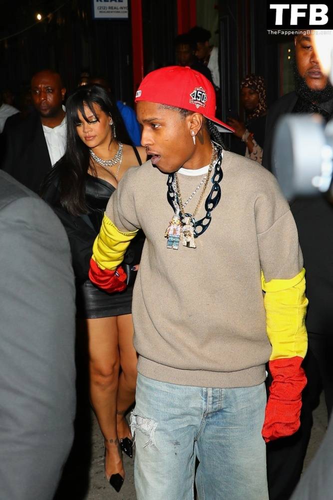 Rihanna & ASAP Rocky Have a Wild Night Out For the Launch in New York - #26