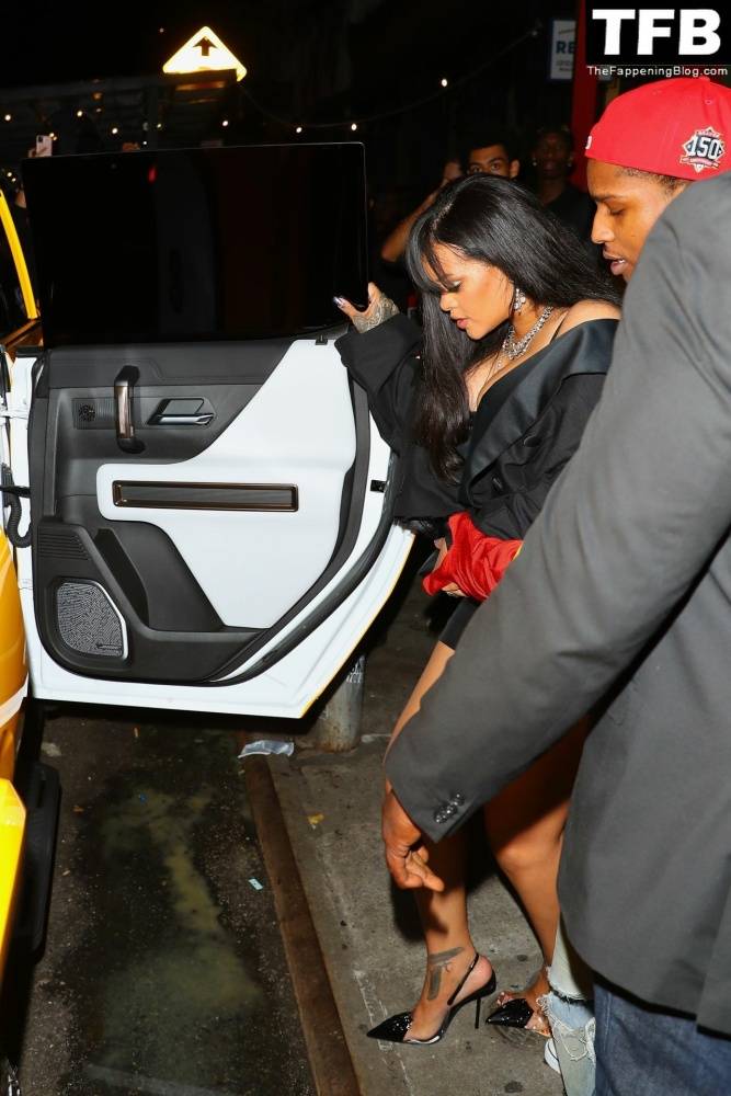 Rihanna & ASAP Rocky Have a Wild Night Out For the Launch in New York - #20