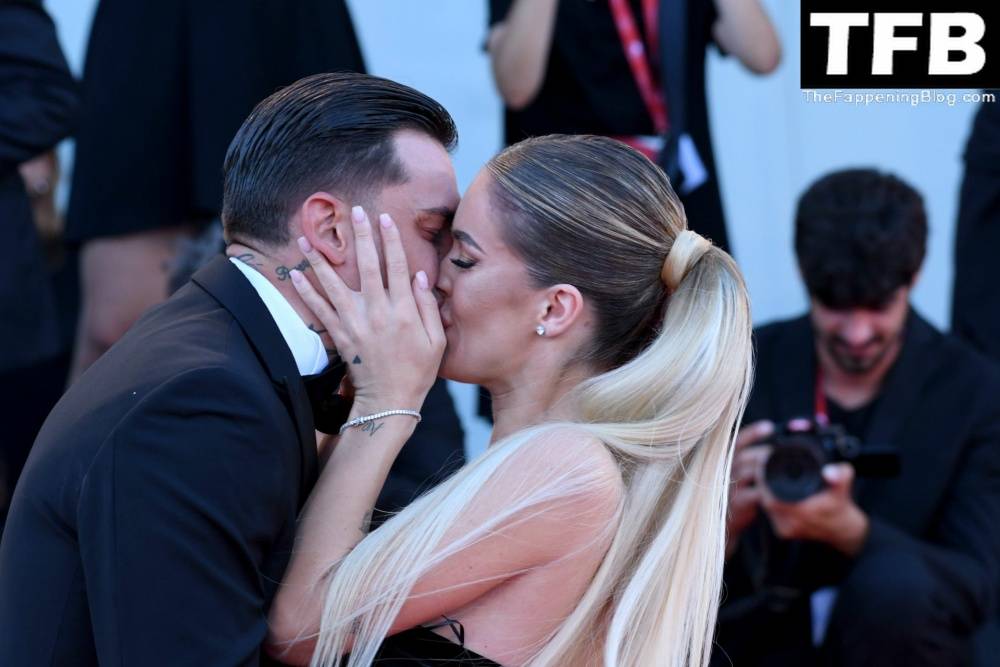 Alessandro Basciano Proposes to Sophie Codegoni During 1CThe Son 1D Red Carpet at the 79th Venice International Film Festival - #7