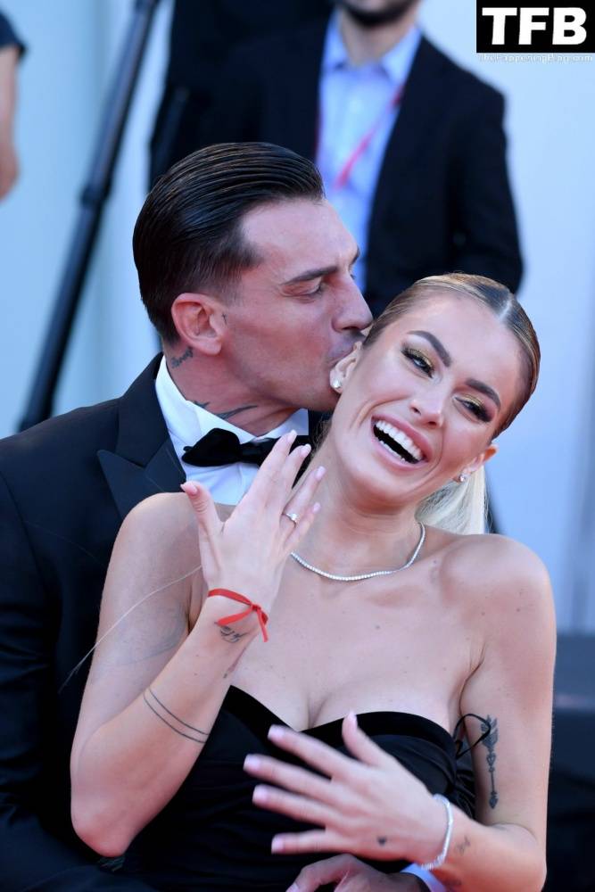 Alessandro Basciano Proposes to Sophie Codegoni During 1CThe Son 1D Red Carpet at the 79th Venice International Film Festival - #16