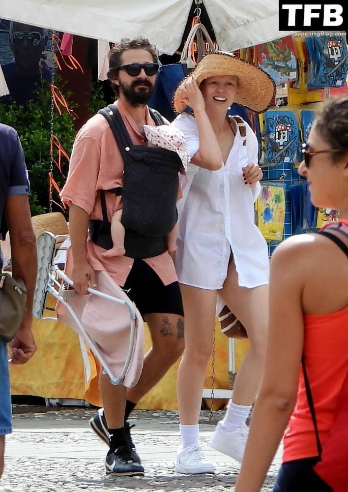 Mia Goth & Shia LaBeouf Enjoy Their Holidays in Portofino - #13