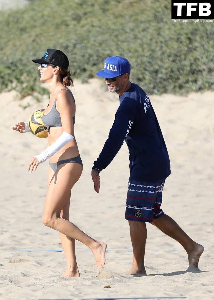 Alessandra Ambrosio Plays Beach Volleyball with Her Boyfriend and Fellow Model Friend - #19