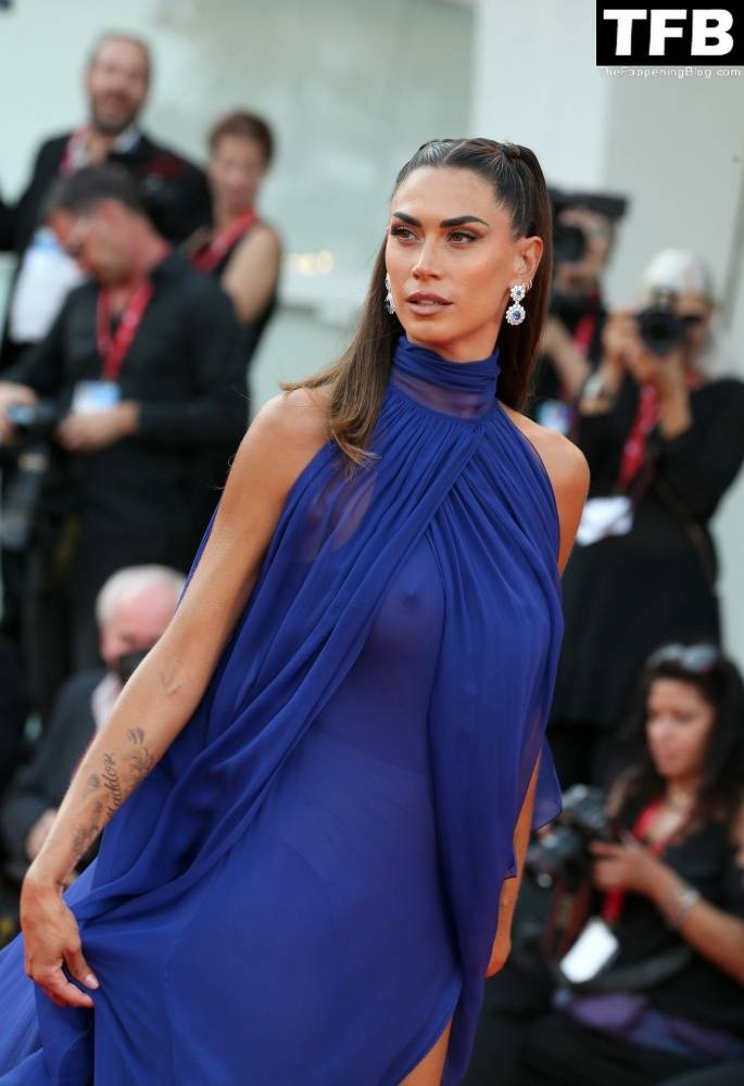 Melissa Satta Flashes Her Nude Tits at the 79th Venice International Film Festival - #12