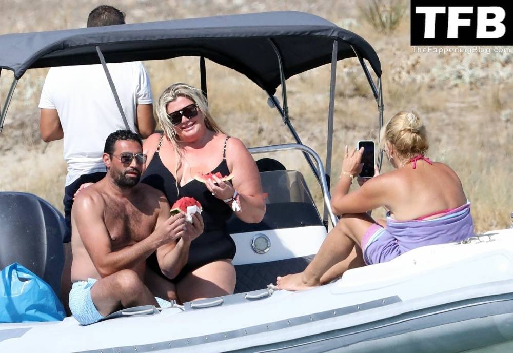 Gemma Collins Flashes Her Nude Boobs on the Greek Island of Mykonos - #55
