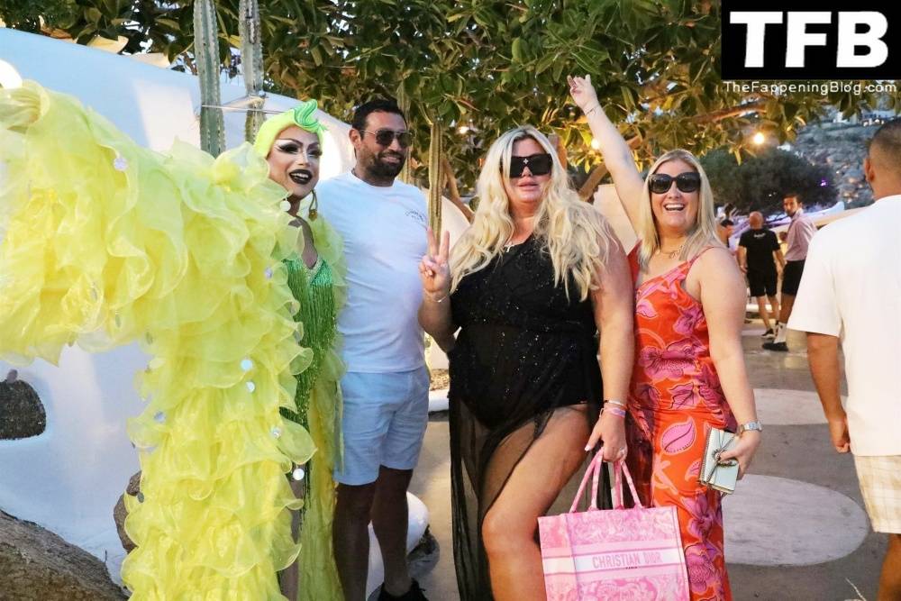 Gemma Collins Flashes Her Nude Boobs on the Greek Island of Mykonos - #81