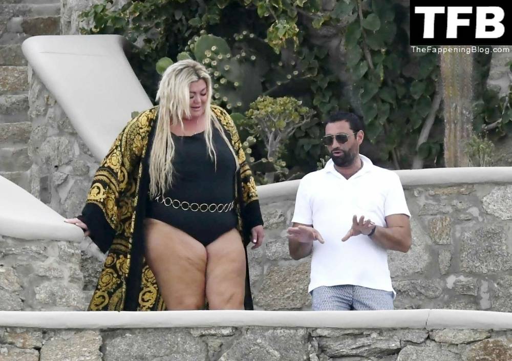 Gemma Collins Flashes Her Nude Boobs on the Greek Island of Mykonos - #78