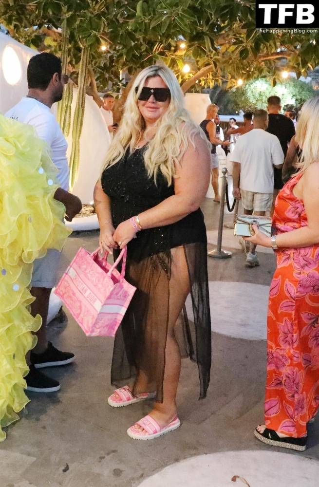 Gemma Collins Flashes Her Nude Boobs on the Greek Island of Mykonos - #74