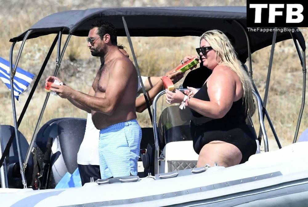 Gemma Collins Flashes Her Nude Boobs on the Greek Island of Mykonos - #14
