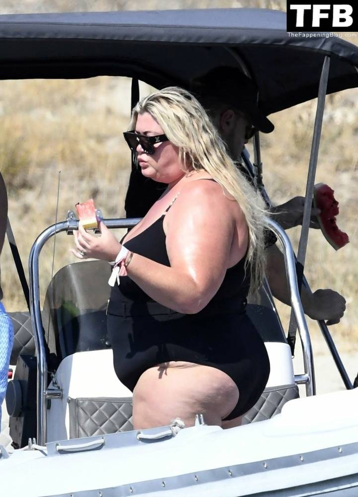 Gemma Collins Flashes Her Nude Boobs on the Greek Island of Mykonos - #3