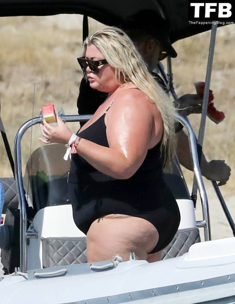 Gemma Collins Flashes Her Nude Boobs on the Greek Island of Mykonos - #87