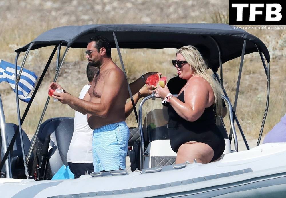Gemma Collins Flashes Her Nude Boobs on the Greek Island of Mykonos - #88