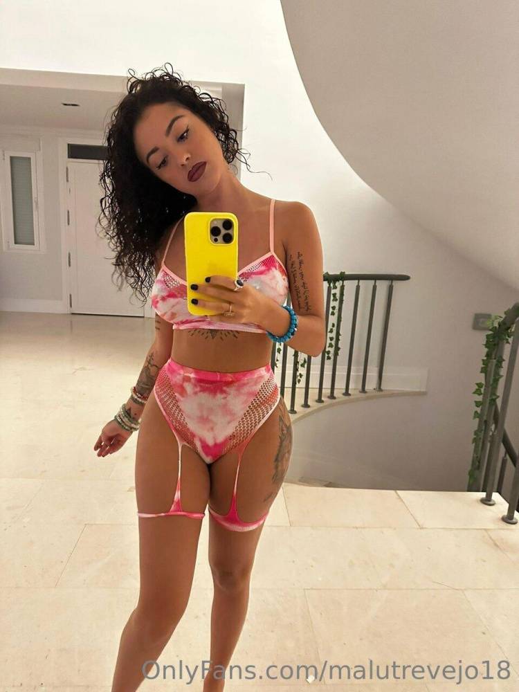 Malu Trevejo Lingerie Bodysuit Mirror Selfies Onlyfans Set Leaked - #4
